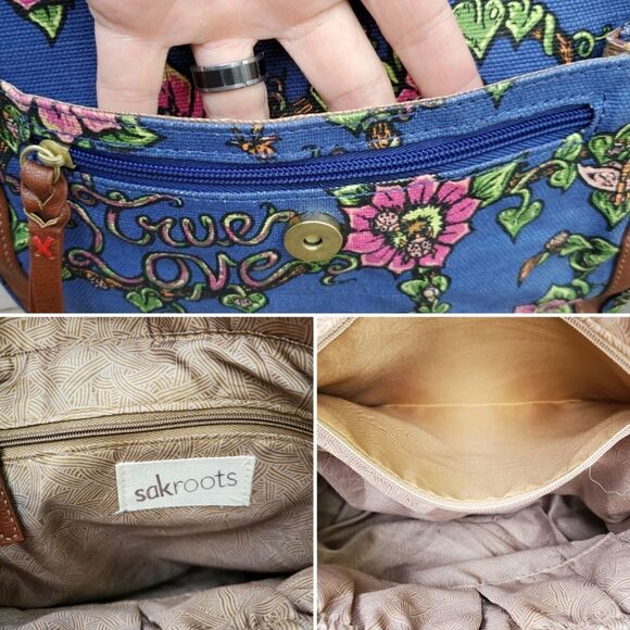 Sakroots Artist Circle Lagoon‎ True Love Floral Butterfly Convertible Backpack main image 8